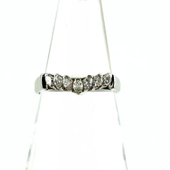 メレダイヤ デザインリング プラチナ 指輪 リング 13号 Pt850 ダイヤモンド レディース ノンブランドジュエリー 【中古】nbjwl