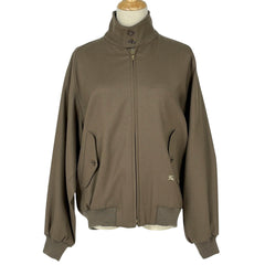 バーバリーズ ロゴ ジップアップ ブルゾン 裏チェック メンズ ジャンパー アウター ブルゾン 毛 ベージュ レディース ブランドアパレル 【中古】brapp