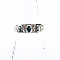 アレキサンドライト デザインリング プラチナ メレダイヤ 指輪 リング 17号 Pt900 アレキサンドライト ダイヤモンド レディース ノンブランドジュエリー 【中古】nbjwl