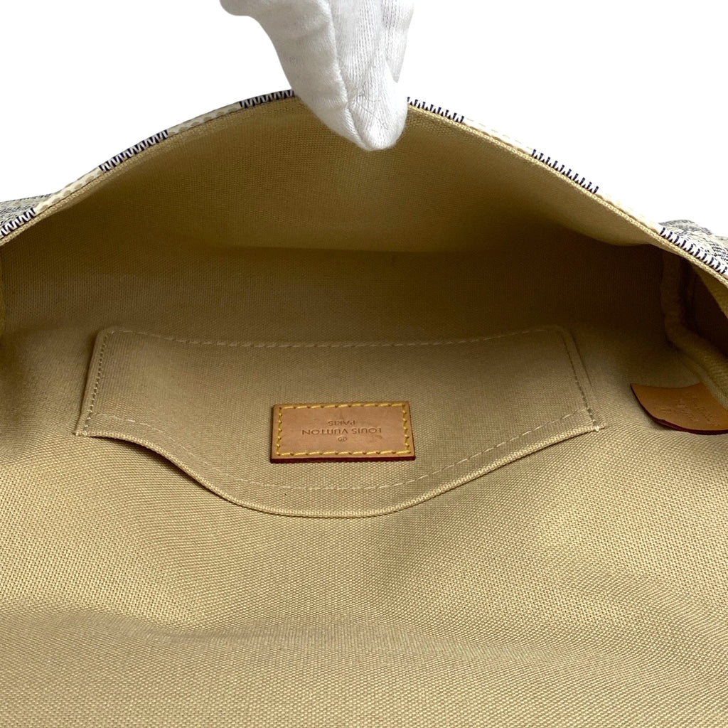 ルイ・ヴィトン フェイボリット PM ハンドバッグ クラッチバッグ 3WAY ショルダーバッグ ダミエアズール ホワイト N41277 レディース 【中古】brbag