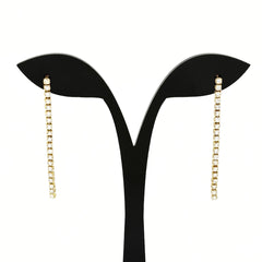 メレダイヤ デザインピアス YG イエローゴールド ピアス K18 ダイヤモンド レディース ノンブランドジュエリー 【中古】nbjwl