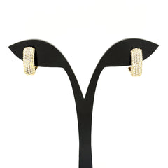 メレダイヤ デザインイヤリング YG イエローゴールド ピアス 15.5×6.0 K18 ダイヤモンド レディース ノンブランドジュエリー 【中古】nbjwl