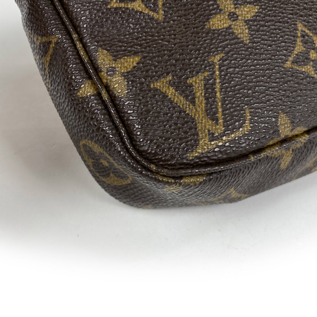 ルイ・ヴィトン ポシェット アクセソワール メイク コスメ アクセサリーポーチ モノグラム ブラウン M51980 レディース 【中古】brbag
