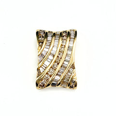 GSTV メレダイヤ ペンダントトップ YG イエローゴールド ペンダントトップ K18 ダイヤモンド レディース ブランドジュエリー 【中古】brjwl