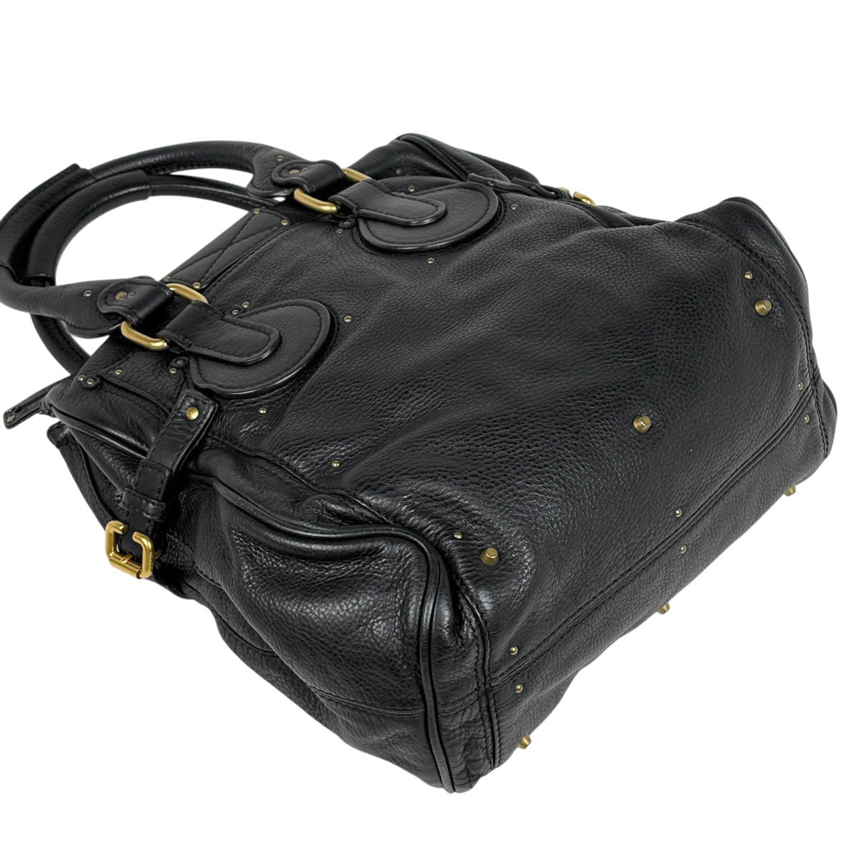 クロエ パディントン 肩掛け ハンドバッグ レザー ブラック レディース