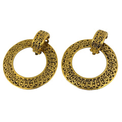 シャネル フープ イヤリング スイング ラウンド イヤリング GP ゴールド レディース ブランドアクセサリー 【中古】bracc