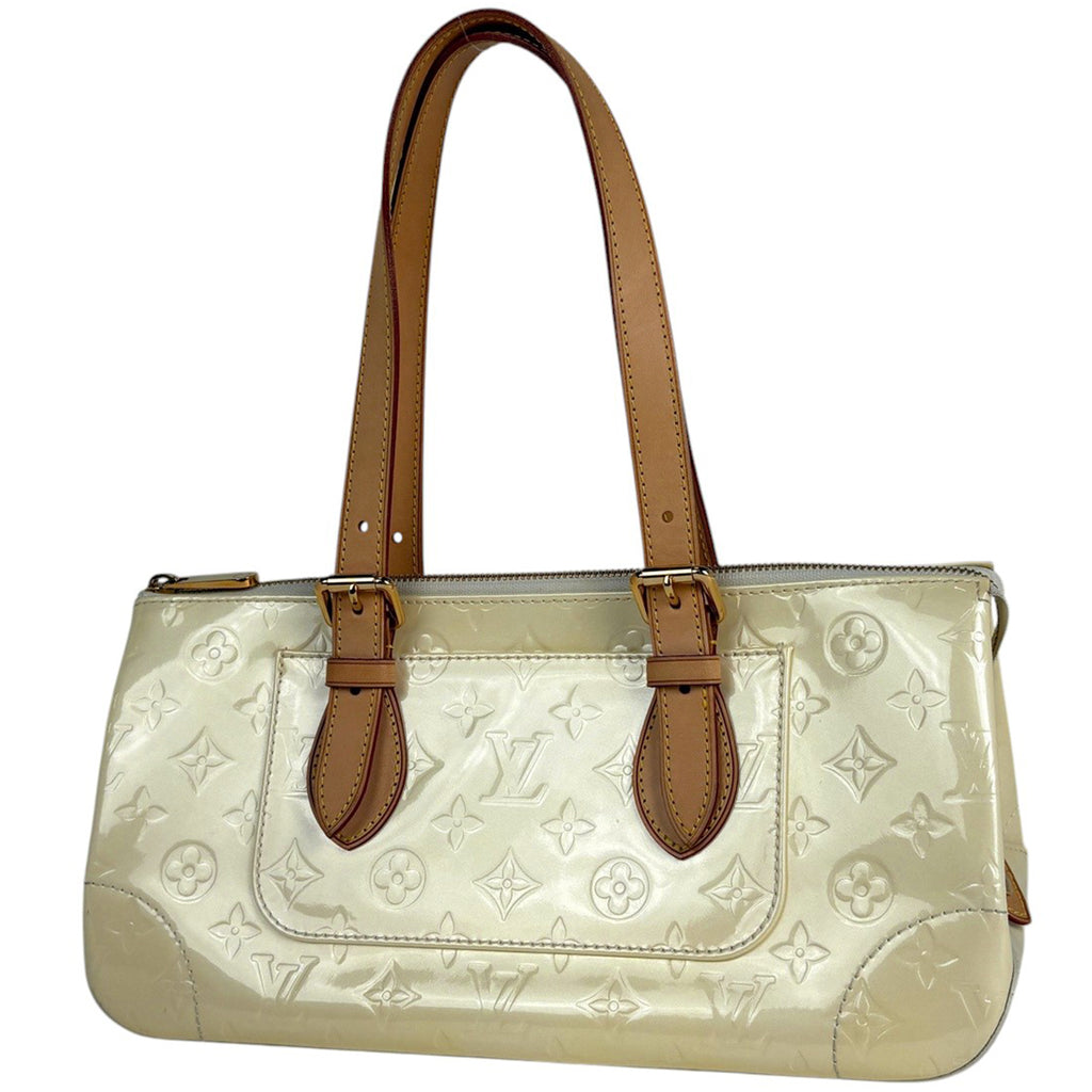 ルイ・ヴィトン ローズウッド アヴェニュー ハンドバッグ エナメル パテント ショルダーバッグ モノグラムヴェルニ ペルル M93508 レディース ブランド品（バッグ・小物） 【中古】brbag