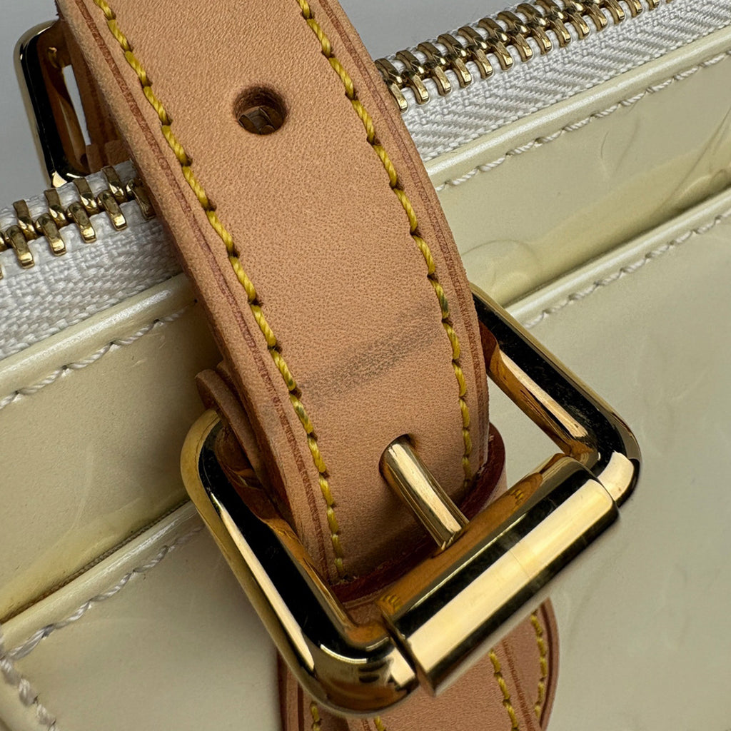 ルイ・ヴィトン ローズウッド アヴェニュー ハンドバッグ エナメル パテント ショルダーバッグ モノグラムヴェルニ ペルル M93508 レディース ブランド品（バッグ・小物） 【中古】brbag