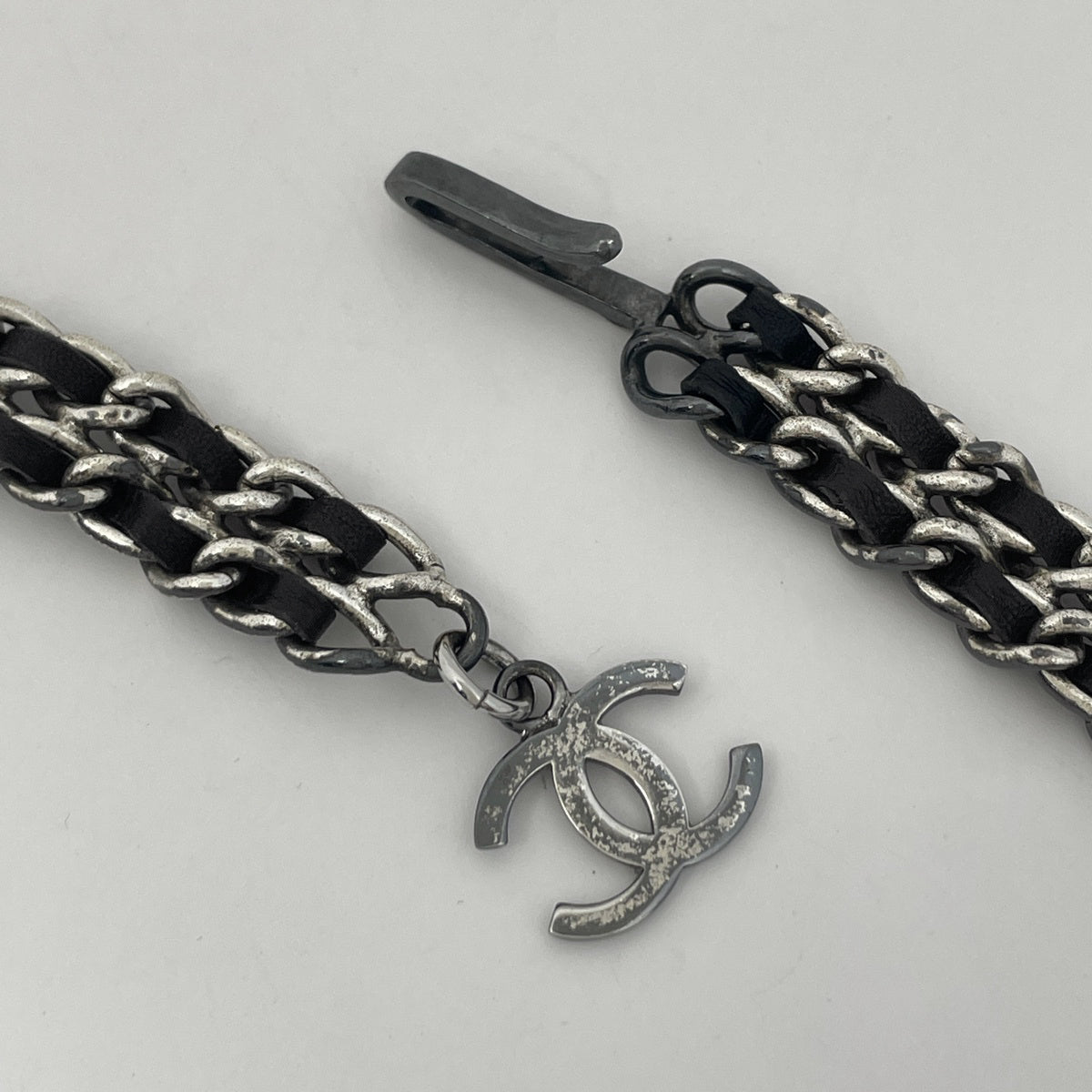 バイセル公式】シャネル チェーンベルト 96P刻印 ベルト シルバー