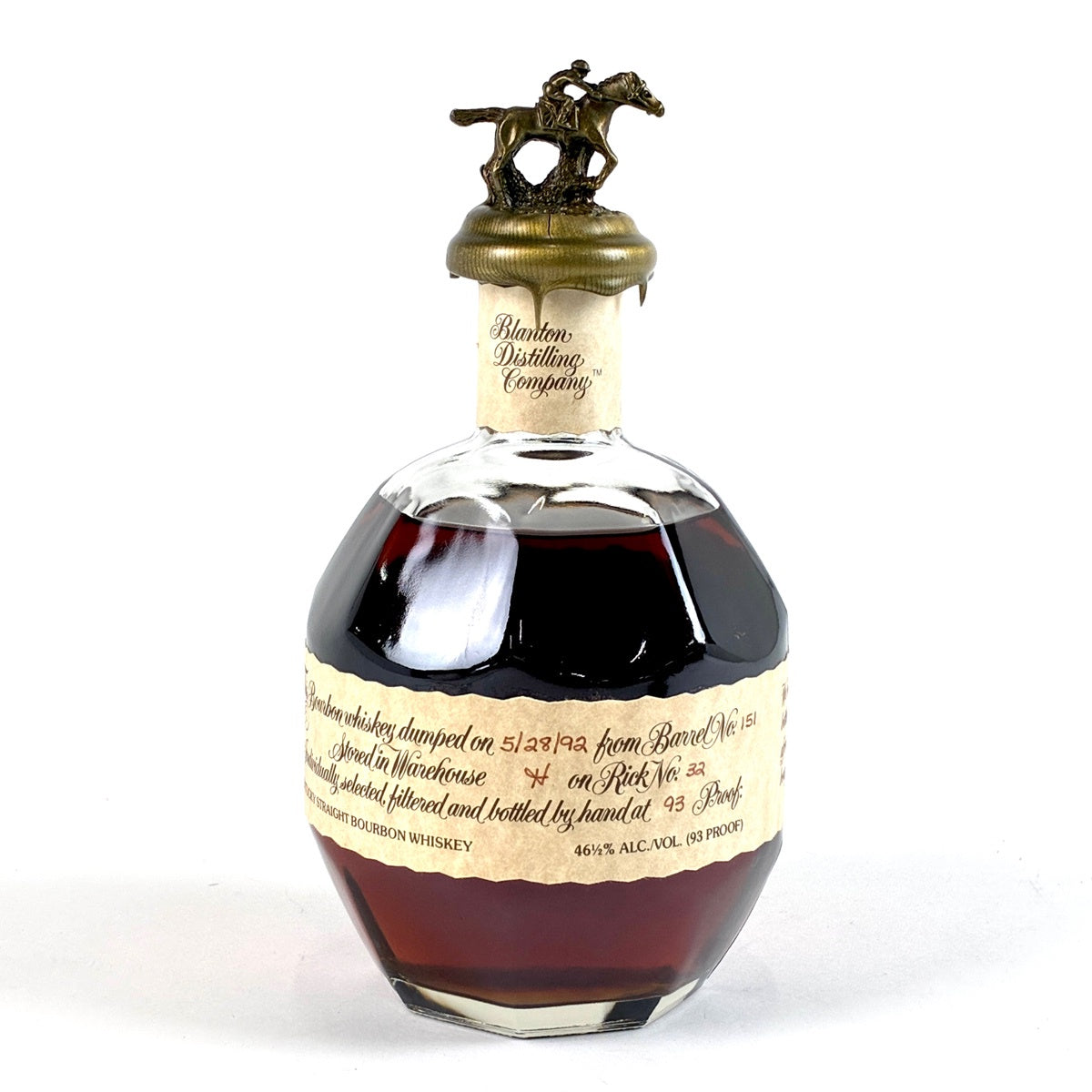 ブラントン　1992 シングルバレル ブラントン Blanton's シングルバレル 1992 白ラベル 750ml アメリカン