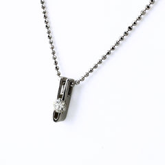 ダイヤモンド デザインネックレス プラチナ ペンダント ネックレス Pt850 ダイヤモンド レディース ノンブランドジュエリー 【中古】nbjwl