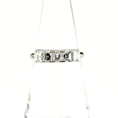 メレダイヤ デザインリング プラチナ 指輪 リング 12.5号 Pt850 ダイヤモンド レディース ノンブランドジュエリー 【中古】nbjwl