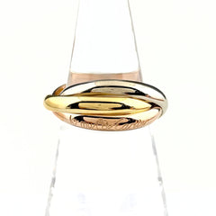 カルティエ トリニティ リング YG イエローゴールド 指輪 スリーカラー クラシックモデル リング 19号 750 メンズ ブランドジュエリー 【中古】brjwl