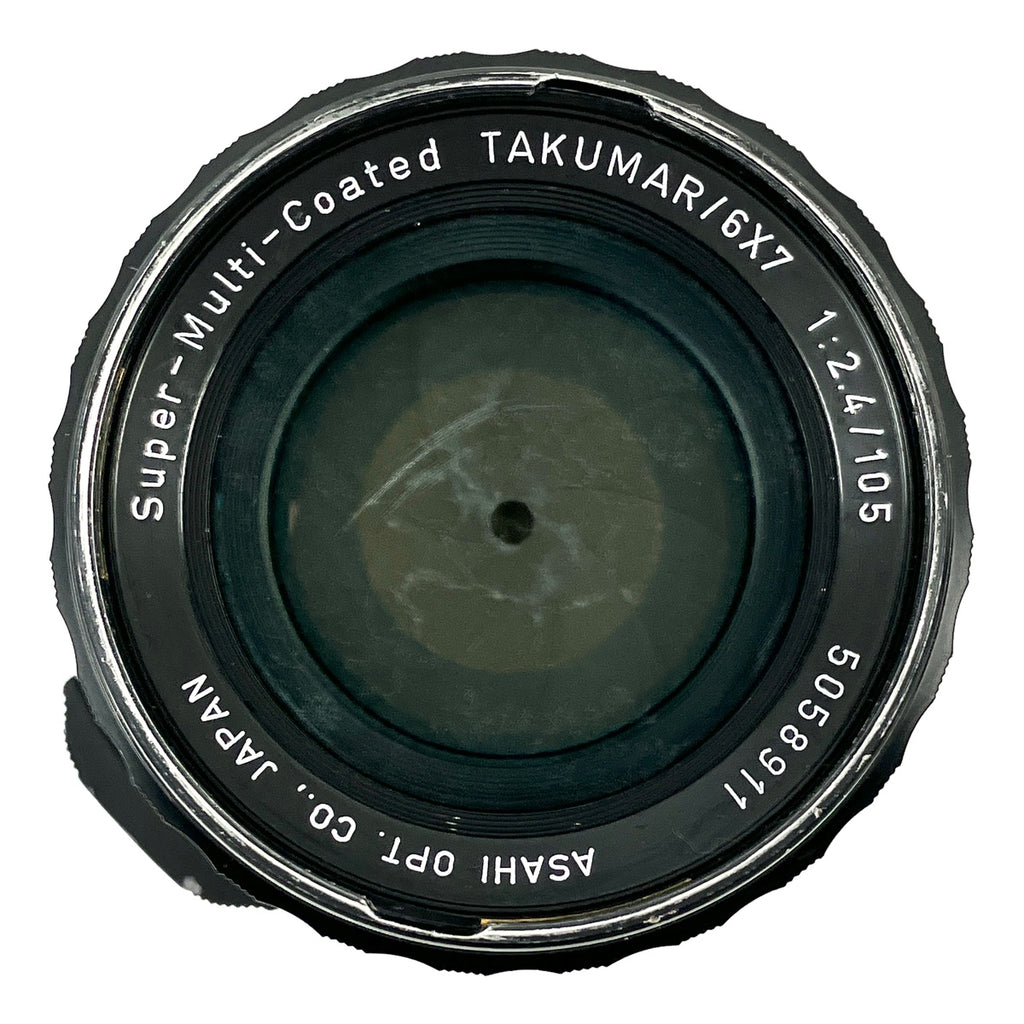ペンタックス PENTAX TAKUMAR 6X7 105mm F2.4 67 バケペン用 中判カメラ用レンズ 【中古】cambb