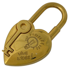 エルメス ヴィヴィリデ ハートカデナ チャーム ペンダントトップ ファンタジー ハート キー 2004年限定 バッグチャーム GP ゴールド レディース ブランドアクセサリー 【中古】bracc