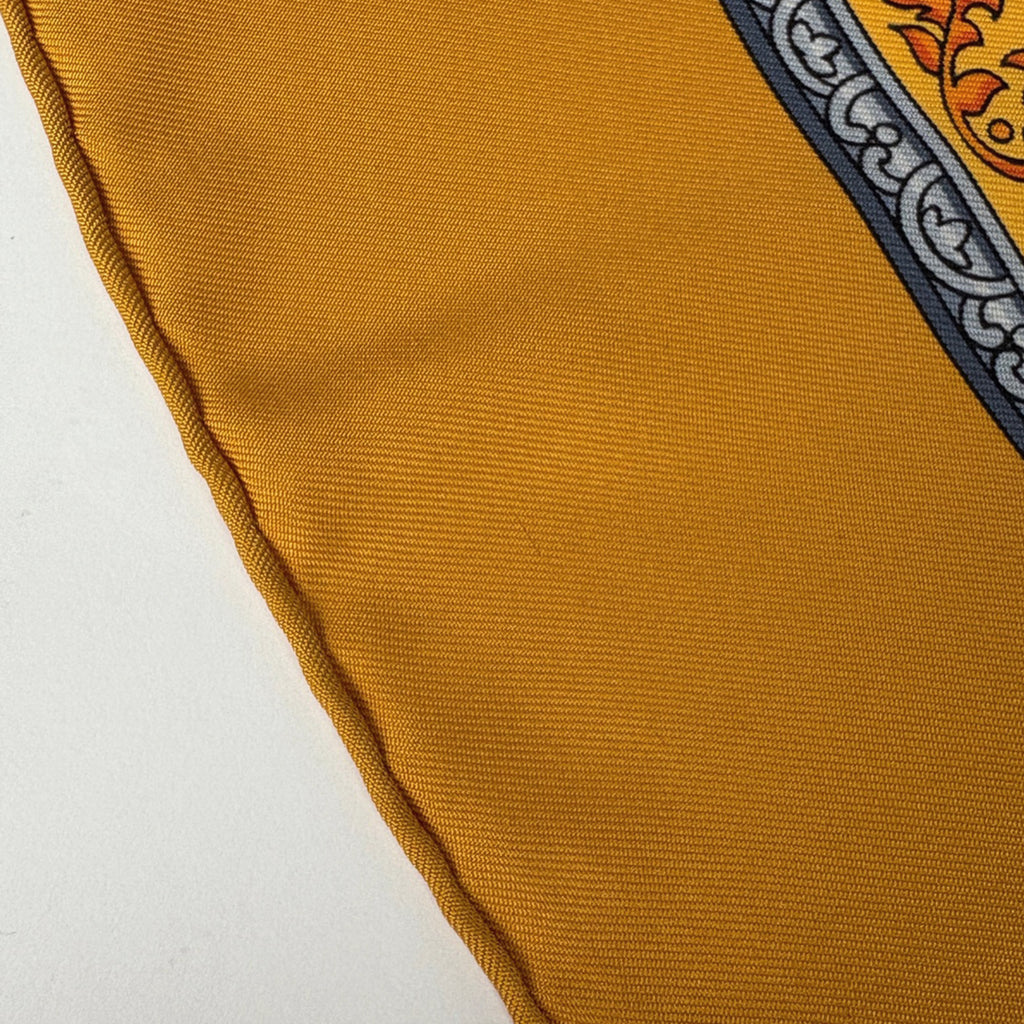 バイセル公式】エルメス カレ 90 QALAMDAN カラムダン 花柄 スカーフ