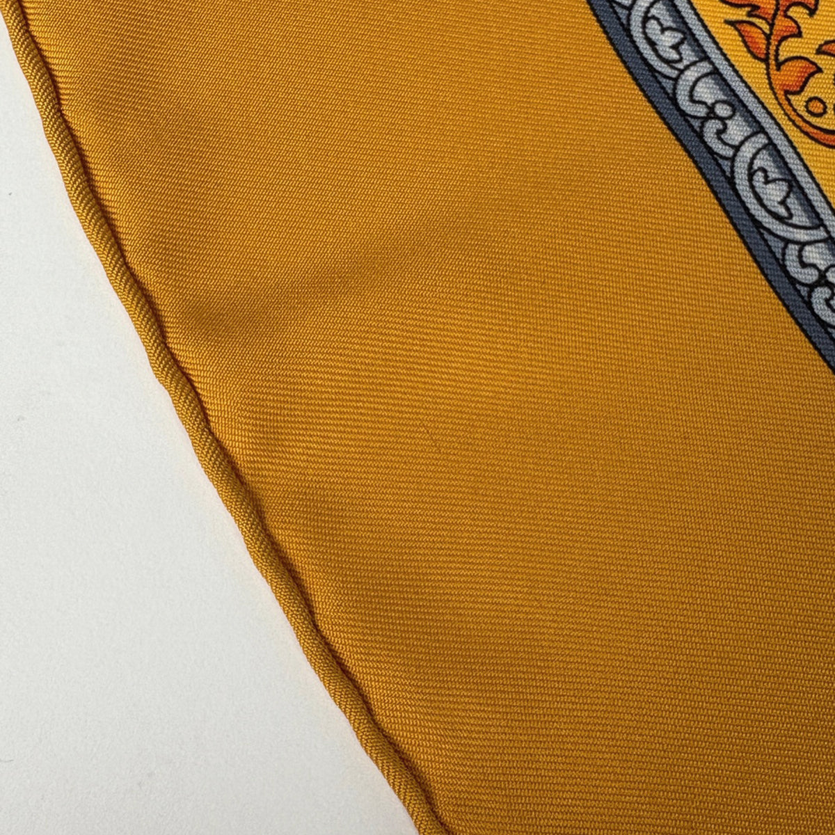 バイセル公式】エルメス カレ 90 QALAMDAN カラムダン 花柄 スカーフ