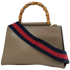 グッチ バンブー ハンドバッグ ロゴ 2WAY ショルダーバッグ シェリーライン ハンドバッグ レザー ベージュ 459076 レディース ブランドバッグ・小物 【中古】brbag