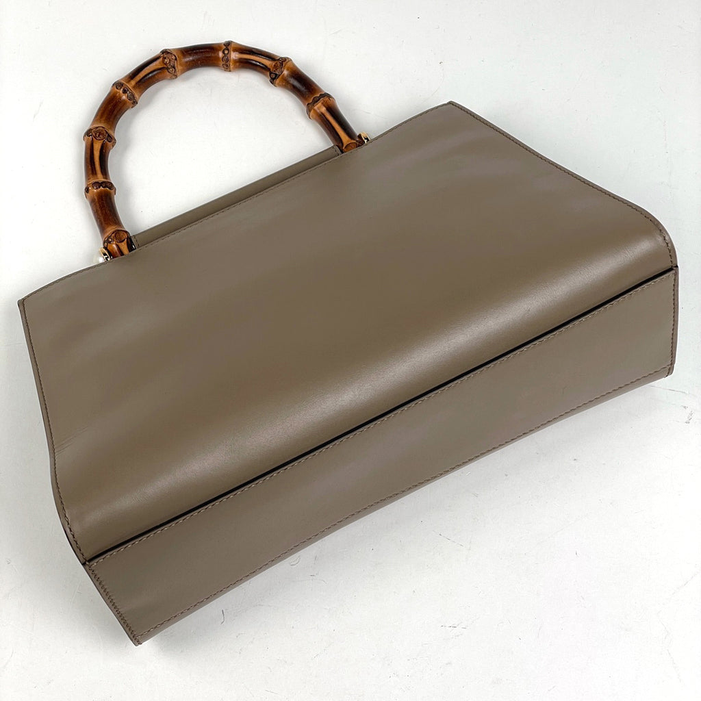 グッチ バンブー ハンドバッグ ロゴ 2WAY ショルダーバッグ シェリーライン ハンドバッグ レザー ベージュ 459076 レディース ブランドバッグ・小物 【中古】brbag