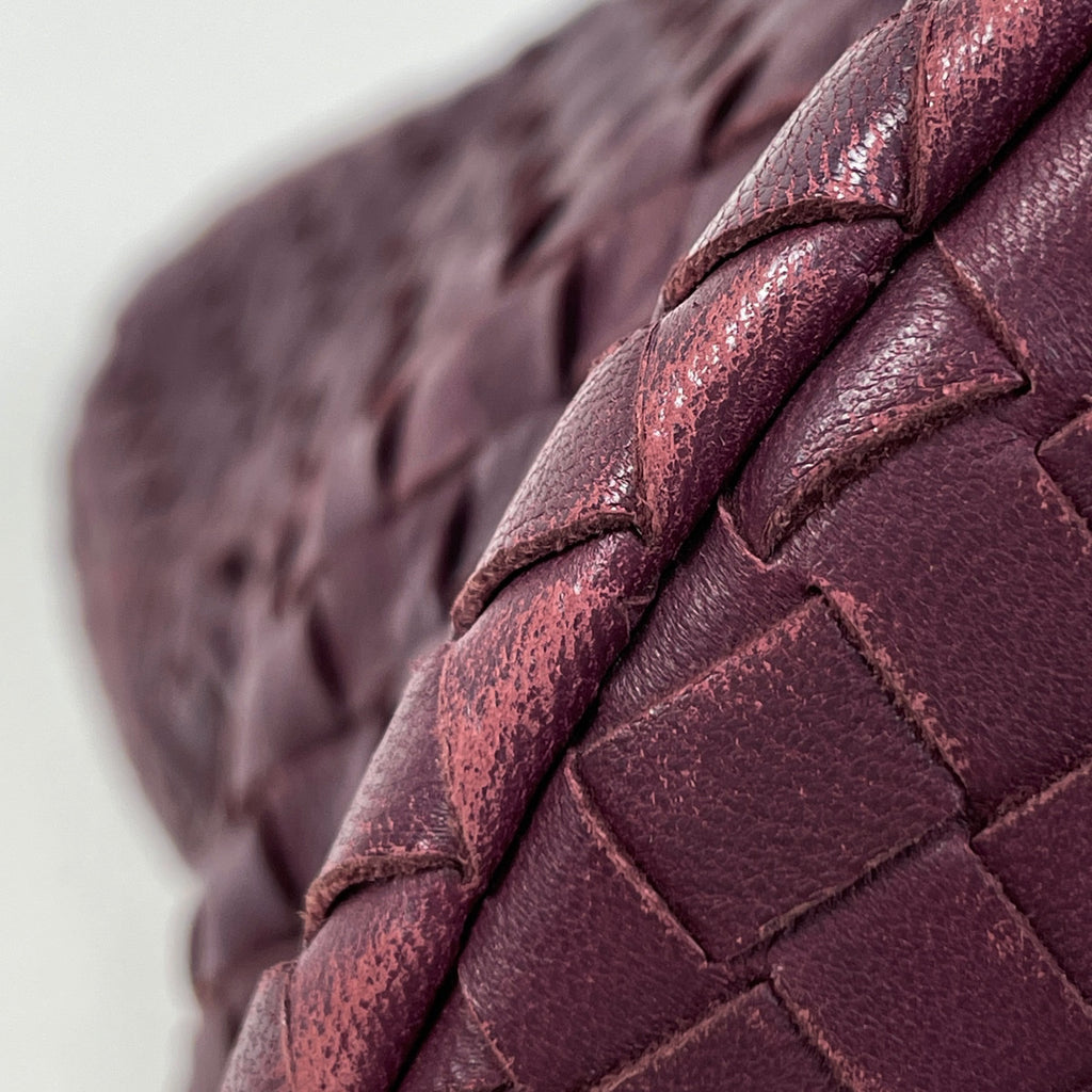 ボッテガヴェネタ イントレチャート トートバッグ ハンドバッグ ナッパ トートバッグ レザー ボルドー レディース ブランドバッグ・小物 【中古】brbag