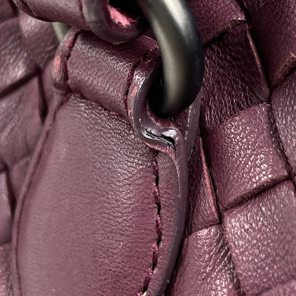 ボッテガヴェネタ イントレチャート トートバッグ ハンドバッグ ナッパ トートバッグ レザー ボルドー レディース ブランドバッグ・小物 【中古】brbag