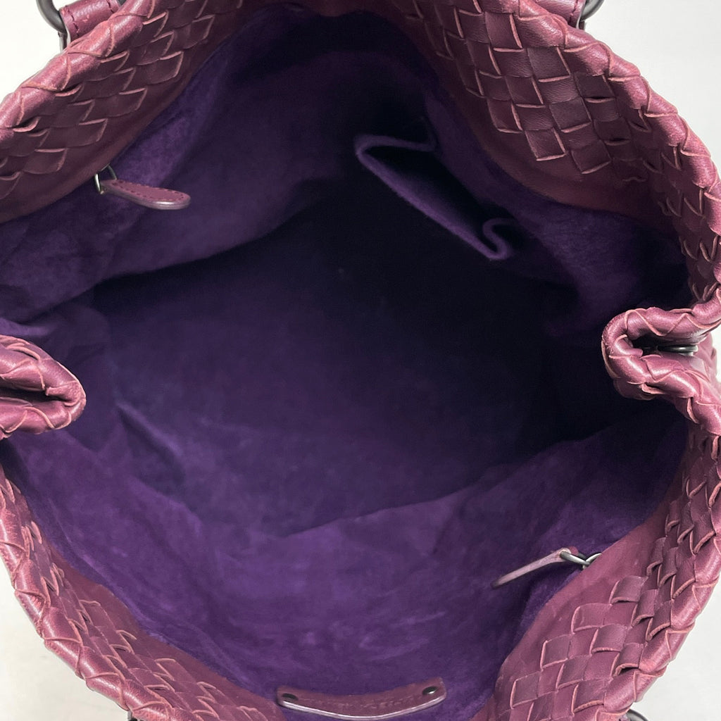 ボッテガヴェネタ イントレチャート トートバッグ ハンドバッグ ナッパ トートバッグ レザー ボルドー レディース ブランドバッグ・小物 【中古】brbag