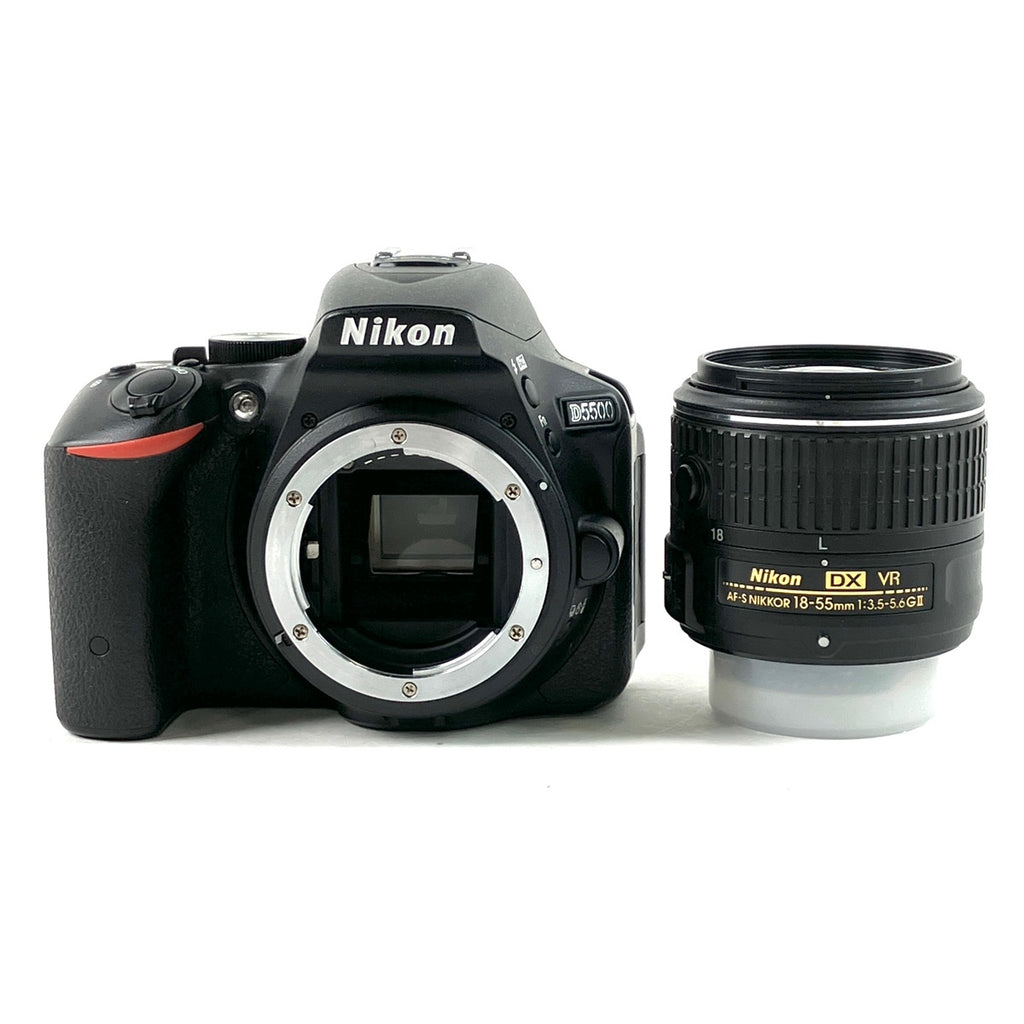 ニコン Nikon D5500 18-55 VR II レンズキット ブラック デジタル 一眼レフカメラ カメラ 【中古】cambb