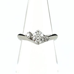 ヴァンドーム青山 メレダイヤ デザインリング プラチナ 指輪 リング 5号 Pt950 ダイヤモンド レディース ブランドジュエリー 【中古】brjwl