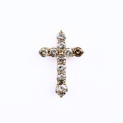 クロスモチーフ ペンダントトップ ペンダントトップ K18 ダイヤモンド レディース ノンブランドジュエリー 【中古】nbjwl