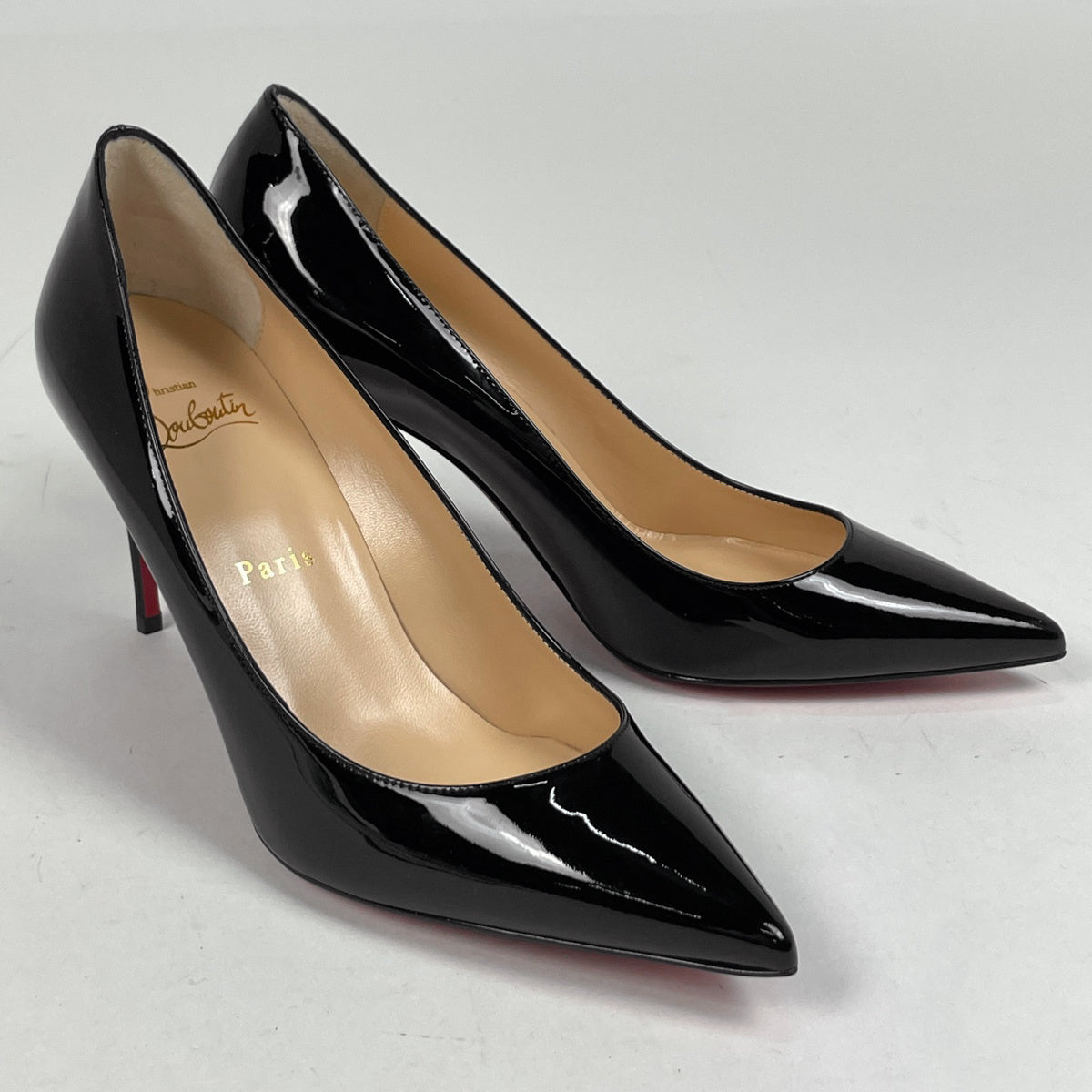 バイセル公式】クリスチャンルブタン ポインテッドトゥ パンプス