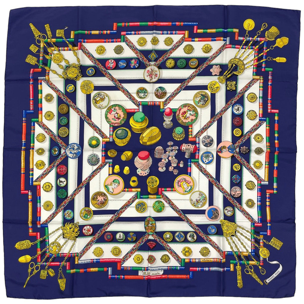 エルメス シルク スカーフ カレ９０ pelile main お針子さん バイセル公式】エルメス カレ 90 Pelile main お針子さん スカーフ