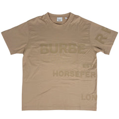 バーバリー ロゴ 半袖 Ｔシャツ ホースフェリー トップス 半袖Ｔシャツ 綿 ベージュ メンズ ブランドアパレル 【中古】brapp
