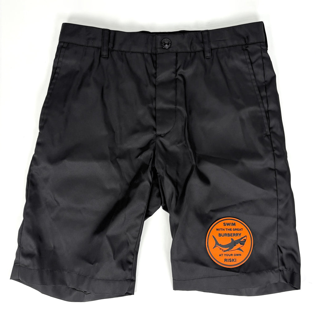 バーバリー シャークグラフィック セットアップ ハーフパンツ ショートパンツ パッチ ブラック メンズ ブランドアパレル 【中古】brapp