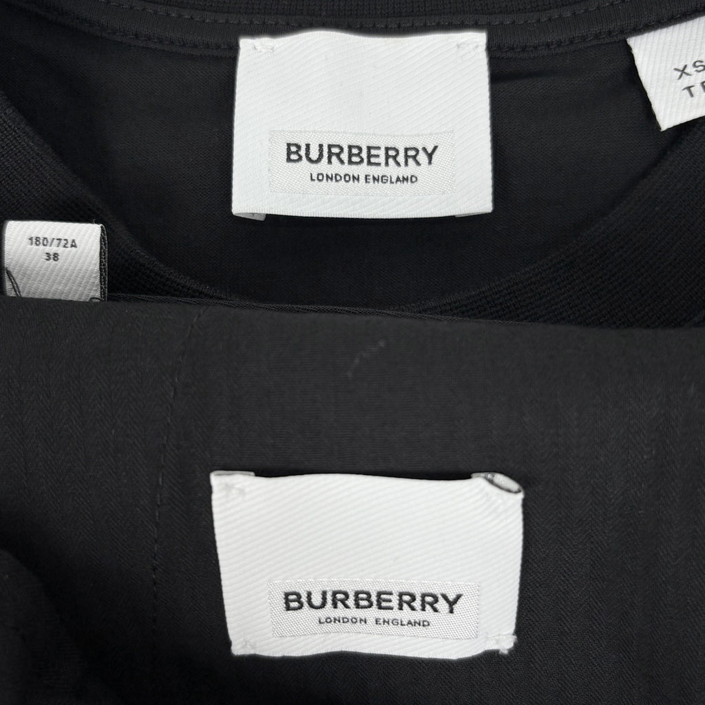 バーバリー シャークグラフィック セットアップ ハーフパンツ ショートパンツ パッチ ブラック メンズ ブランドアパレル 【中古】brapp