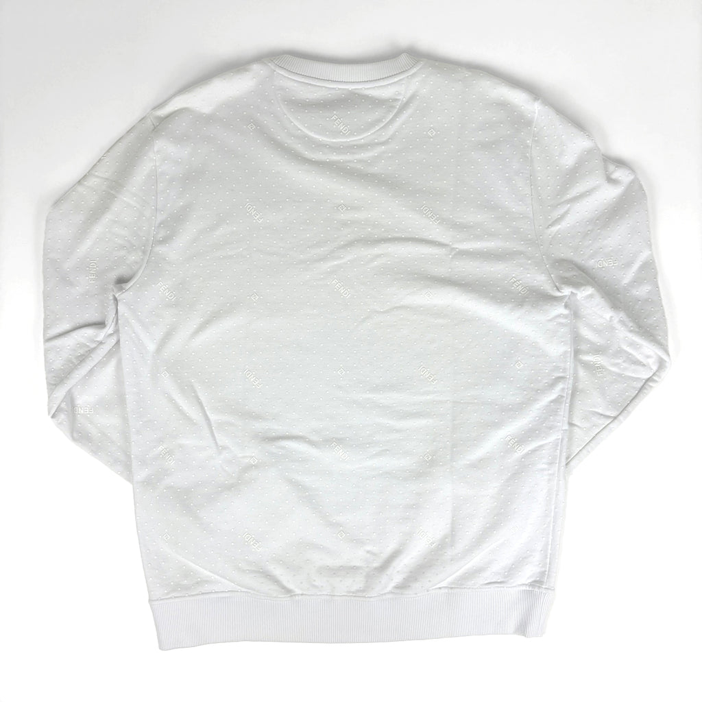 フェンディ ロゴ トレーナー トップス スウェット 綿 ホワイト メンズ ブランドアパレル 【中古】brapp