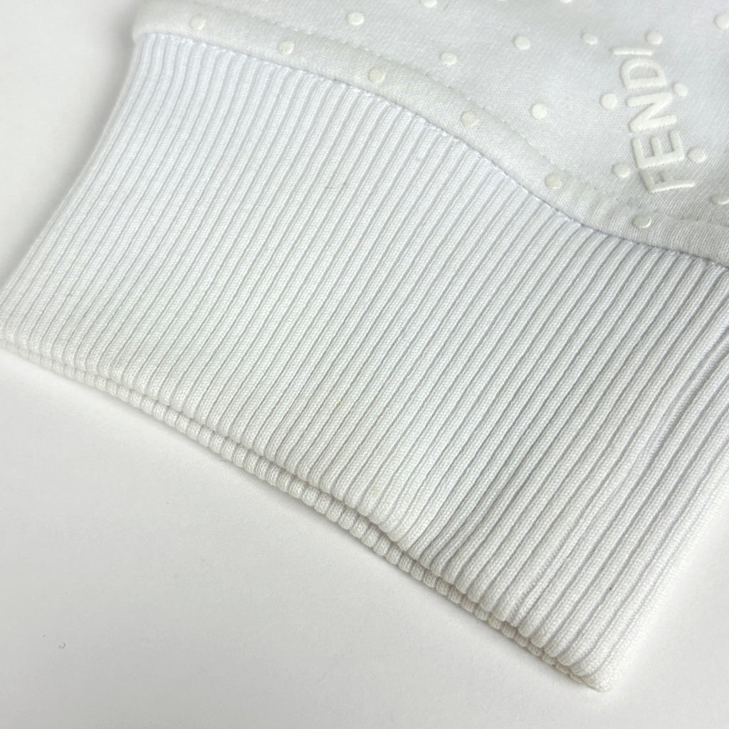 フェンディ ロゴ トレーナー トップス スウェット 綿 ホワイト メンズ ブランドアパレル 【中古】brapp