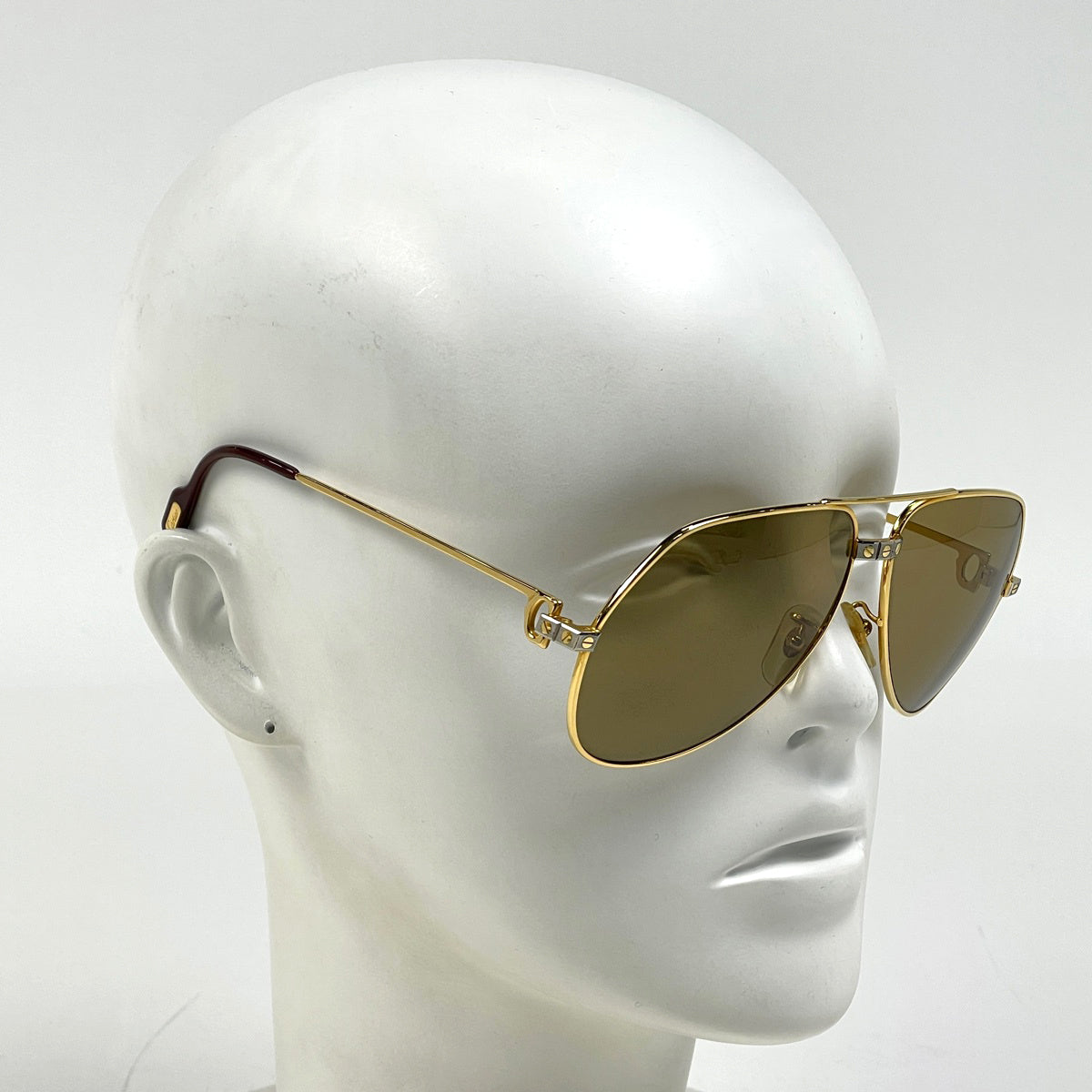 【美品】must de Cartier ゴールド サングラス Cartier Eyewear プルミエール ドゥ カルティエ サングラス | ゴールド