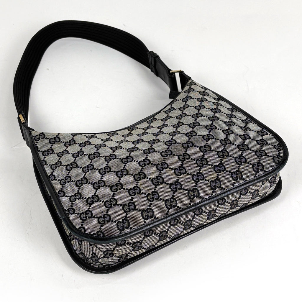 グッチ　美品　ショルダーバッグ　GGキャンバス　レザー　ロゴ　総柄　レディース GUCCI（グッチ） 斜め掛けショルダーバッグ GGキャンバス/レザー