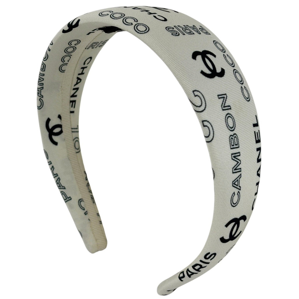 シャネル ココシャネル カチューシャ シルク ホワイト レディース ブランドバッグ・小物 【中古】brbag