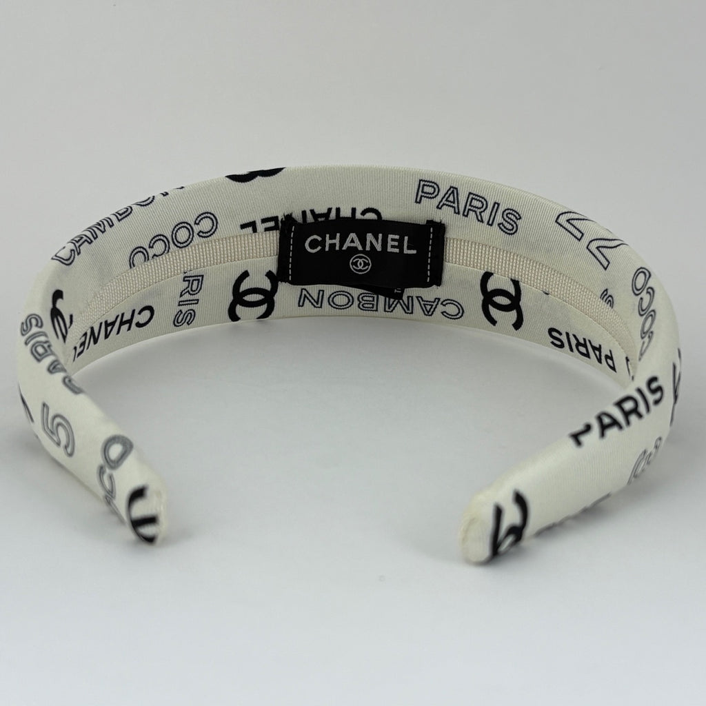 シャネル ココシャネル カチューシャ シルク ホワイト レディース ブランドバッグ・小物 【中古】brbag