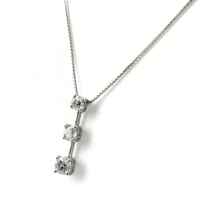 メレダイヤ デザインネックレス ネックレス Pt900 Pt850 ダイヤモンド レディース ノンブランドジュエリー 【中古】nbjwl