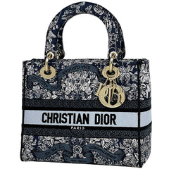 クリスチャンディオール レディディライト ハンドバッグ キャンバス レディース ブランドバッグ・小物 【中古】brbag