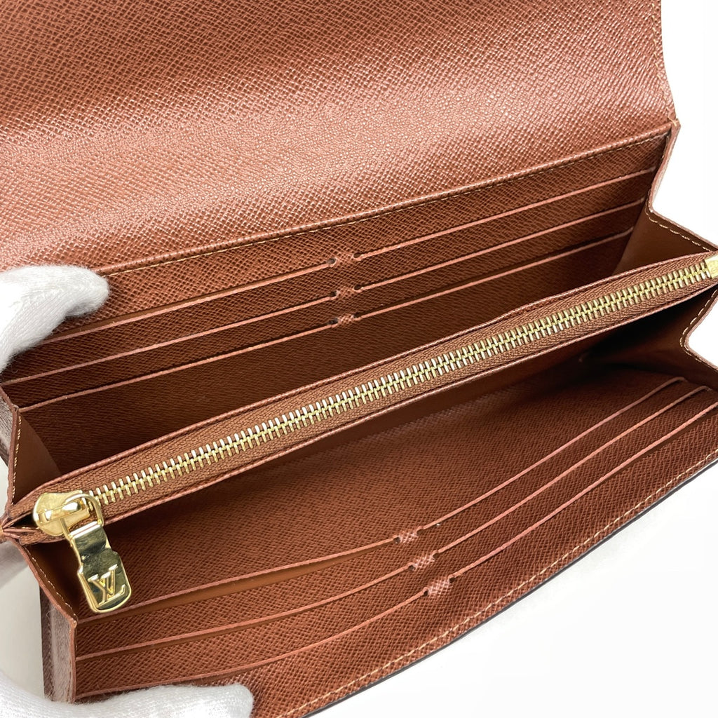 ルイ・ヴィトン ポルトフォイユ サラ 札入れ 小銭入れ 二つ折り 長財布 モノグラム ブラウン M60531 レディース ブランドバッグ・小物 【中古】brbag