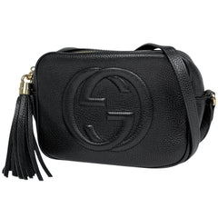 グッチ ソーホー ショルダーバッグ タッセル フリンジ ショルダーバッグ レザー ブラック 308364 レディース ブランドバッグ・小物 【中古】brbag