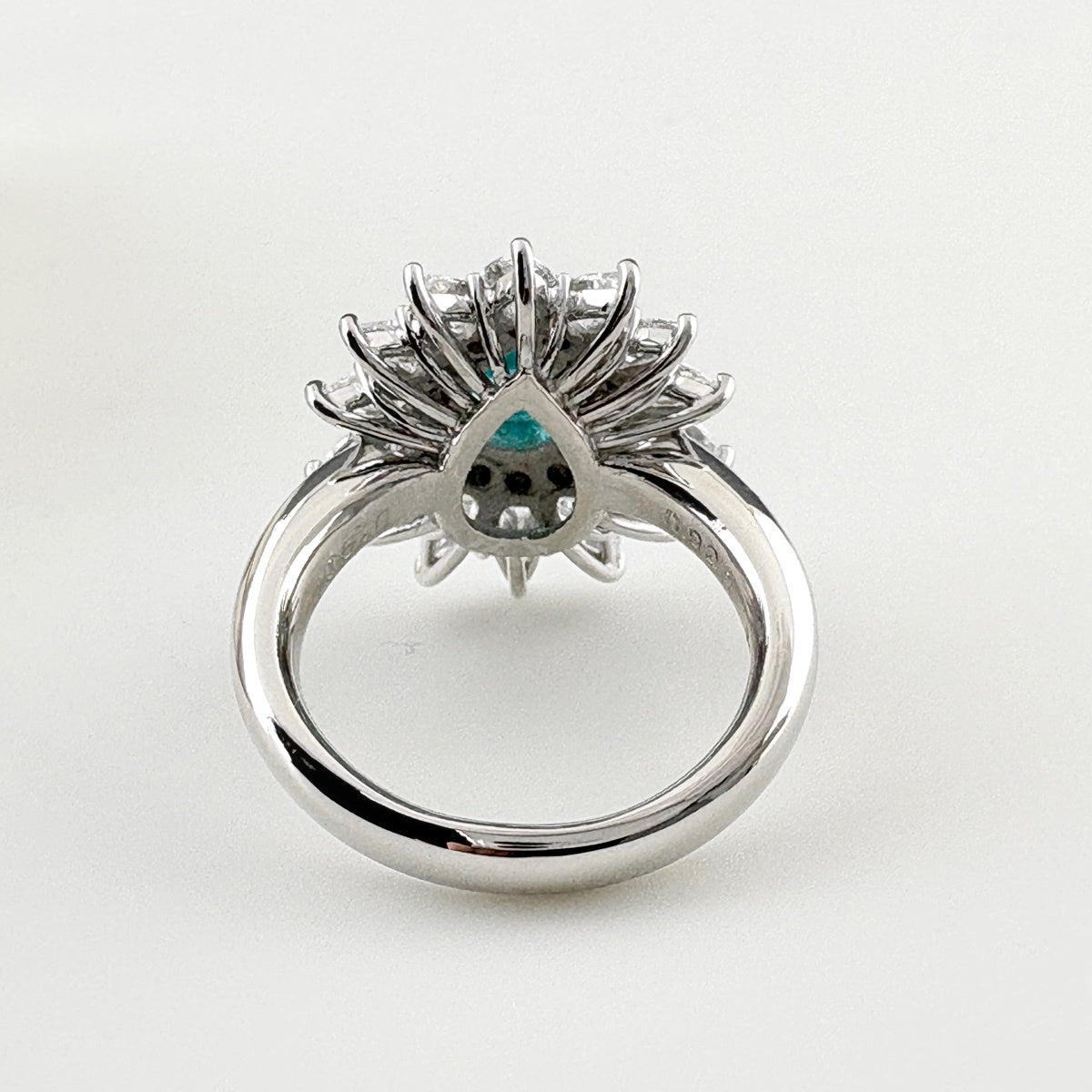 Pt900 パライバトルマリン リング 11号 0.92ct レディース ノン