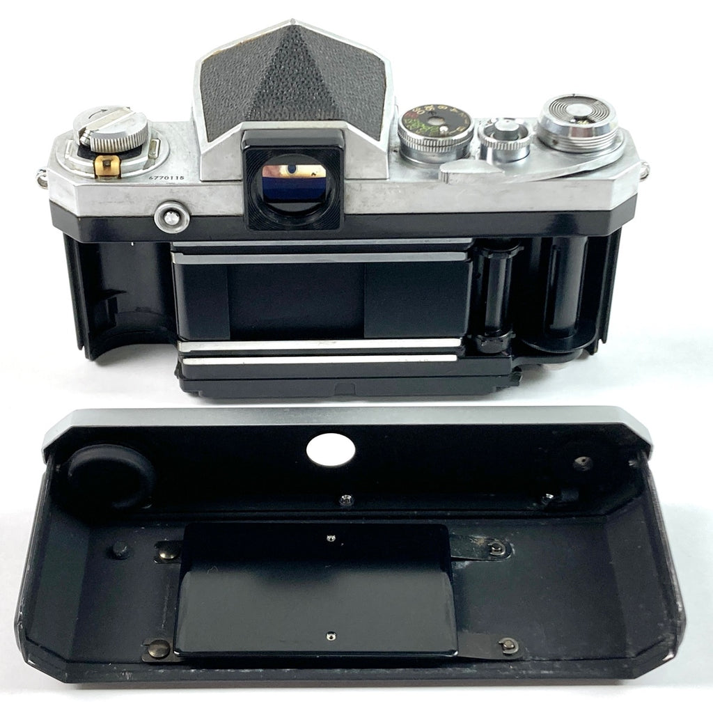 ニコン Nikon F アイレベル シルバー ボディ フィルム マニュアルフォーカス 一眼レフカメラ 【中古】cambb