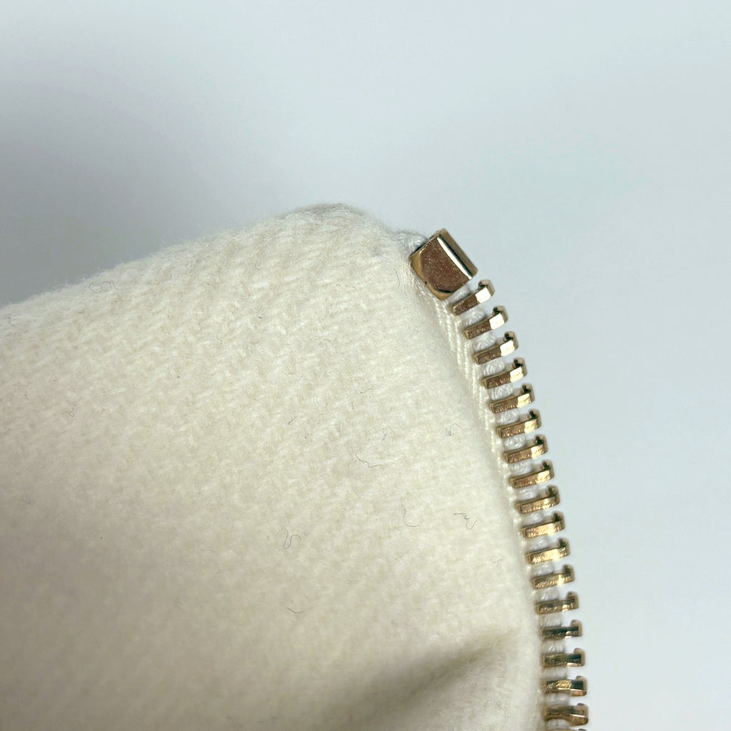 ヘルノ ジップアップ ダウンコート ウール切り替え アウター ダウンコート アイボリー レディース 【中古】brapp