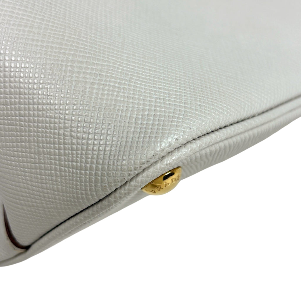 ✨美品✨ プラダ サフィアーノ ハンドバッグ ビジネス ホワイト ✨美品✨ プラダ サフィアーノ ハンドバッグ ビジネス ホワイト 専用