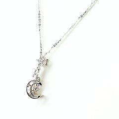 メレダイヤ デザインネックレス ネックレス K18 WG ダイヤモンド レディース ノンブランドジュエリー 【中古】nbjwl