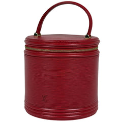 【ジャンク品】ルイ・ヴィトン カンヌ バニティバッグ ハンドバッグ 化粧ポーチ エピ カスティリアンレッド M48037 レディース ブランドバッグ・小物 【中古】brbag